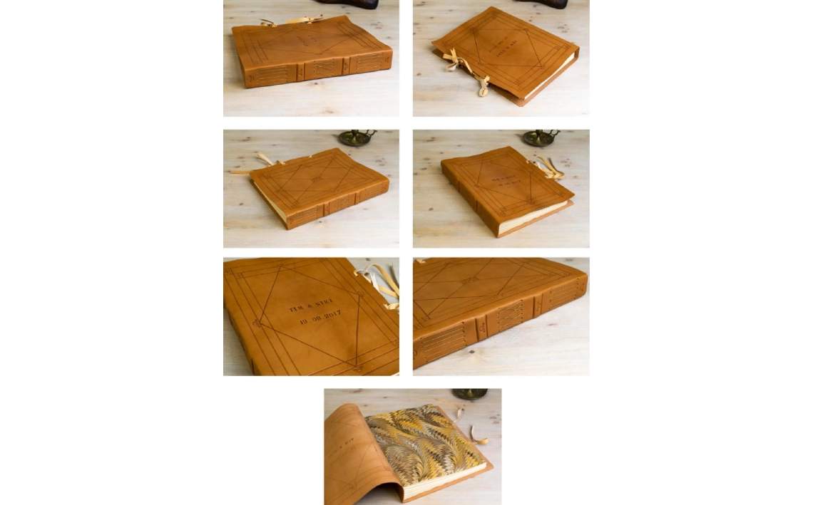 Álbum de fotografías personalizado en piel. Libro de firmas para boda, libro de invitados personalizado. Álbum recién nacido. Regalo de boda (1)