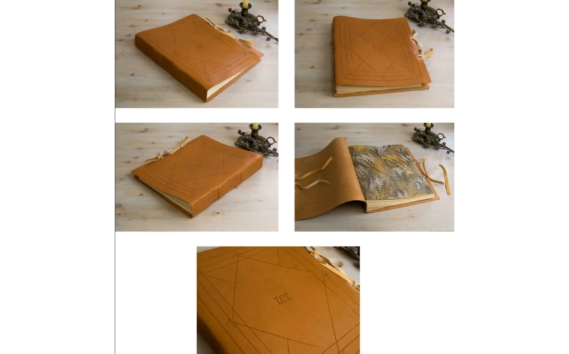 Álbum de fotografías personalizado en piel. Libro de firmas para boda, libro de invitados personalizado. Álbum recién nacido. Regalo de boda (2)