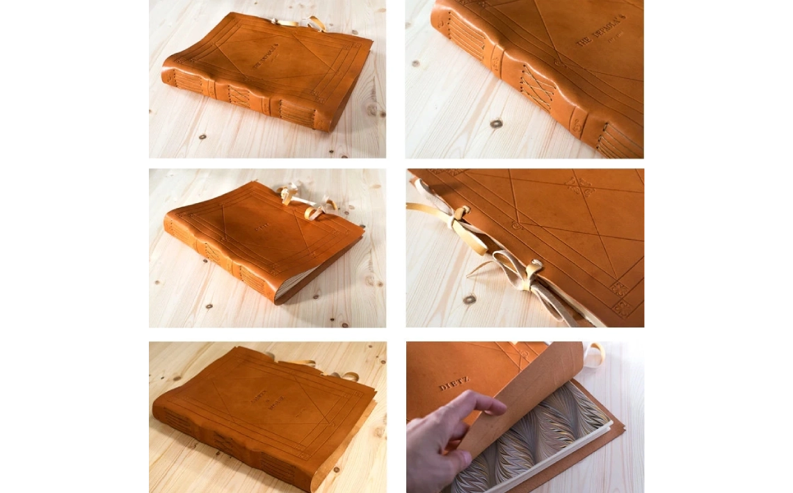 Álbum de fotografías personalizado en piel. Libro de firmas para boda, libro de invitados personalizado. Álbum recién nacido. Regalo de boda