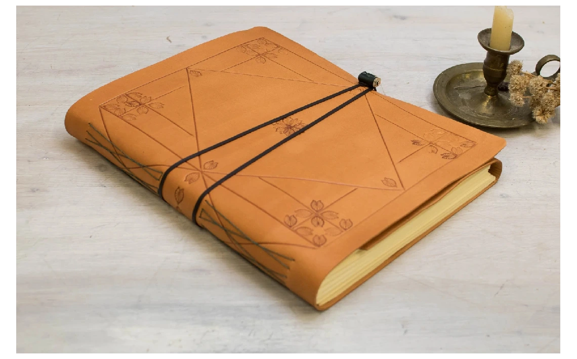 Álbum de fotos, en piel. Regalo para recién nacido, álbum de boda, libro de invitados, libro de firmas. Regalo de bautizo Regalo de boda (5)