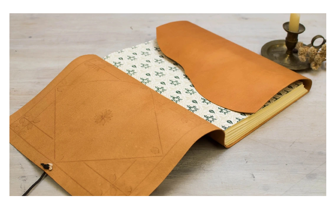 Álbum de fotos, en piel. Regalo para recién nacido, álbum de boda, libro de invitados, libro de firmas. Regalo de bautizo Regalo de boda (6)