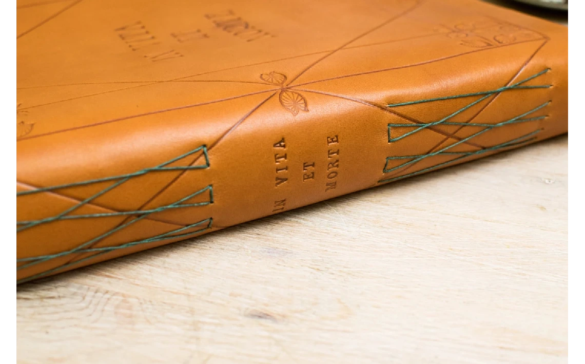 Álbum de fotos, en piel. Regalo para recién nacido, álbum de boda, libro de invitados, libro de firmas. Regalo de bautizo Regalo de boda (7)