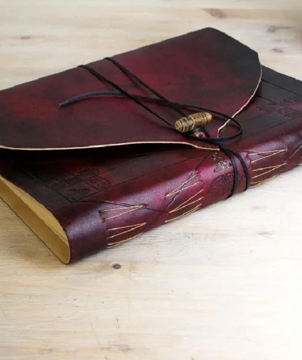 Álbum de fotos y libro de firmas romántico, tono rojo borgoña Memorialis Amor