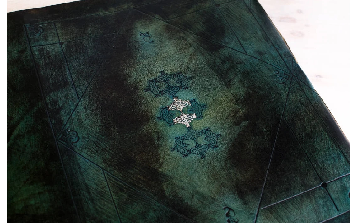 Álbum de fotos personalizado, libro de invitados para boda en piel turquesa, libro de firmas, álbum para recién nacido, regalo de bautizo (4)