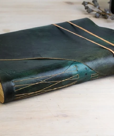 Libro de firmas, diario o libro de dibujo en tono azul turquesa, Memorialis Selkie