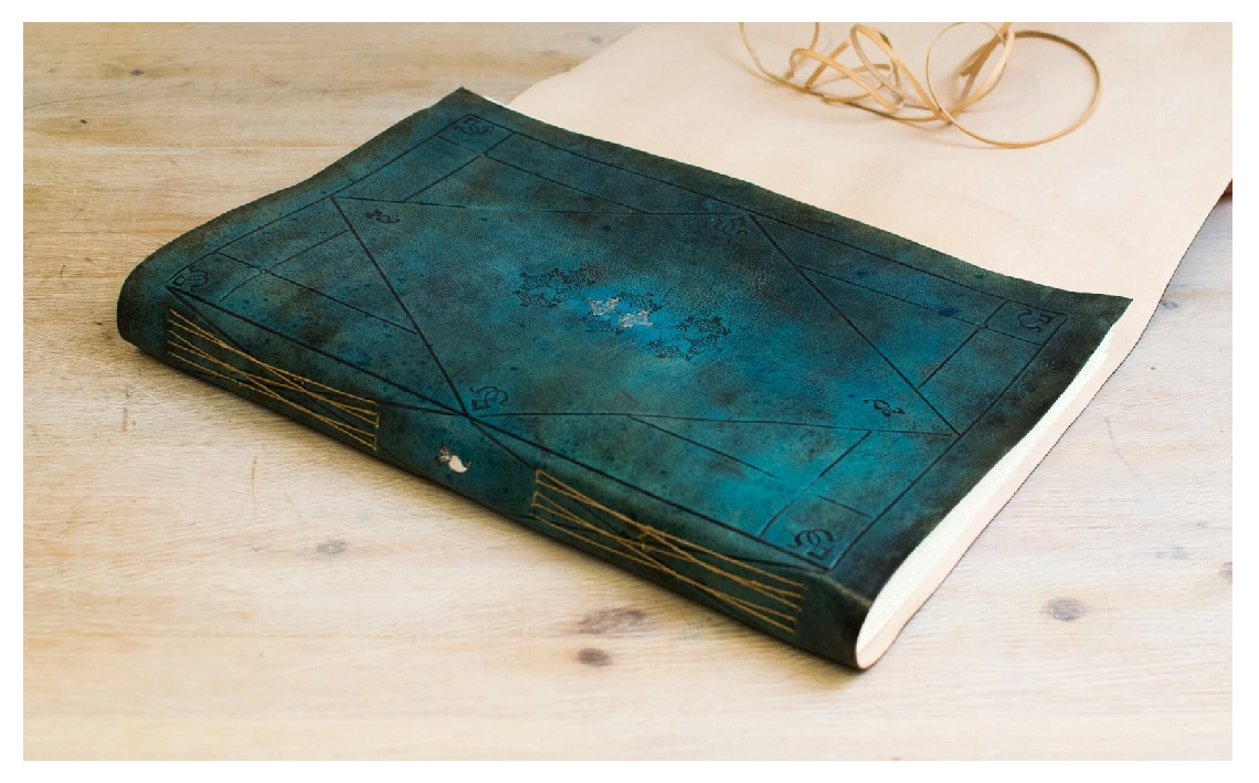 Álbum de fotos personalizado, libro de invitados para boda en piel turquesa, libro de firmas, álbum para recién nacido, regalo de bautizo (6)