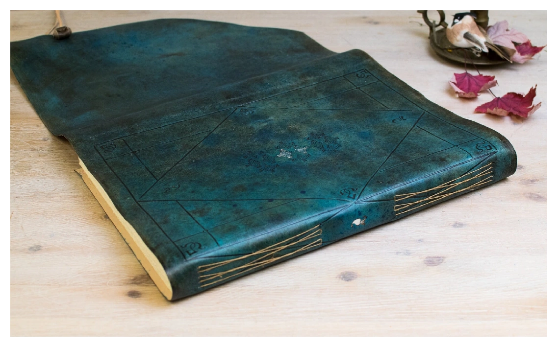 Álbum de fotos personalizado, libro de invitados para boda en piel turquesa, libro de firmas, álbum para recién nacido, regalo de bautizo (7)