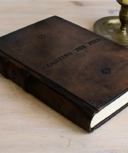 Diario en piel hecho a mano en tapa dura, Meditatio Celta