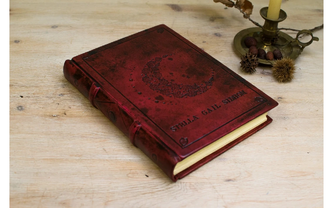 Cuaderno de dibujo, Libreta personalizada Lunas, Cuaderno de Bebe Recien Nacido, Libro de Firmas Boda Vintage, Cuaderno Unico, Luna Llena (1)