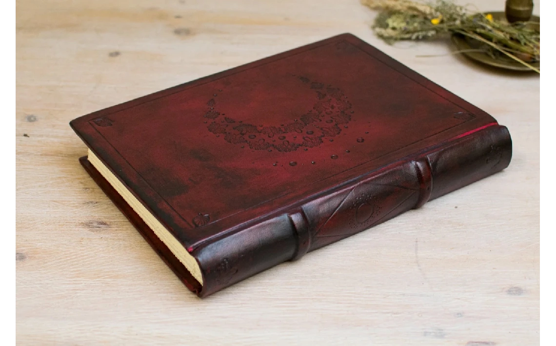 Cuaderno de dibujo, Libreta personalizada Lunas, Cuaderno de Bebe Recien Nacido, Libro de Firmas Boda Vintage, Cuaderno Unico, Luna Llena