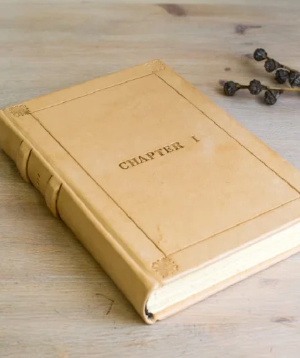 Cuaderno artesanal en piel natural, diario personalizado , Vita Nuda