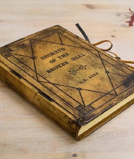 Cuaderno de escritura y dibujo personalizado en piel y tapa dura, estilo medieval, Summum Meditatio Medievalis