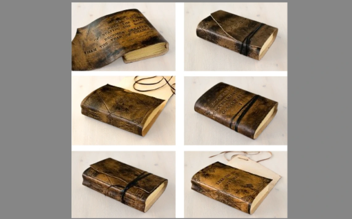 Diario personalizado en piel personalizado, cuaderno piel marron, cuaderno antiguo, diario personalizado, regalo personalizado, diario piel