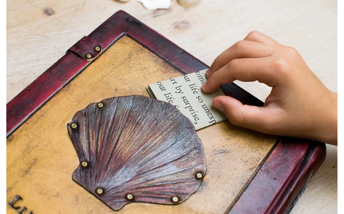 Libro en blanco La Sirenita, Cuaderno de fantasía, cuaderno de cuento, Regalo de aniversario, regalo para escritor, modernismo y art nouveau5