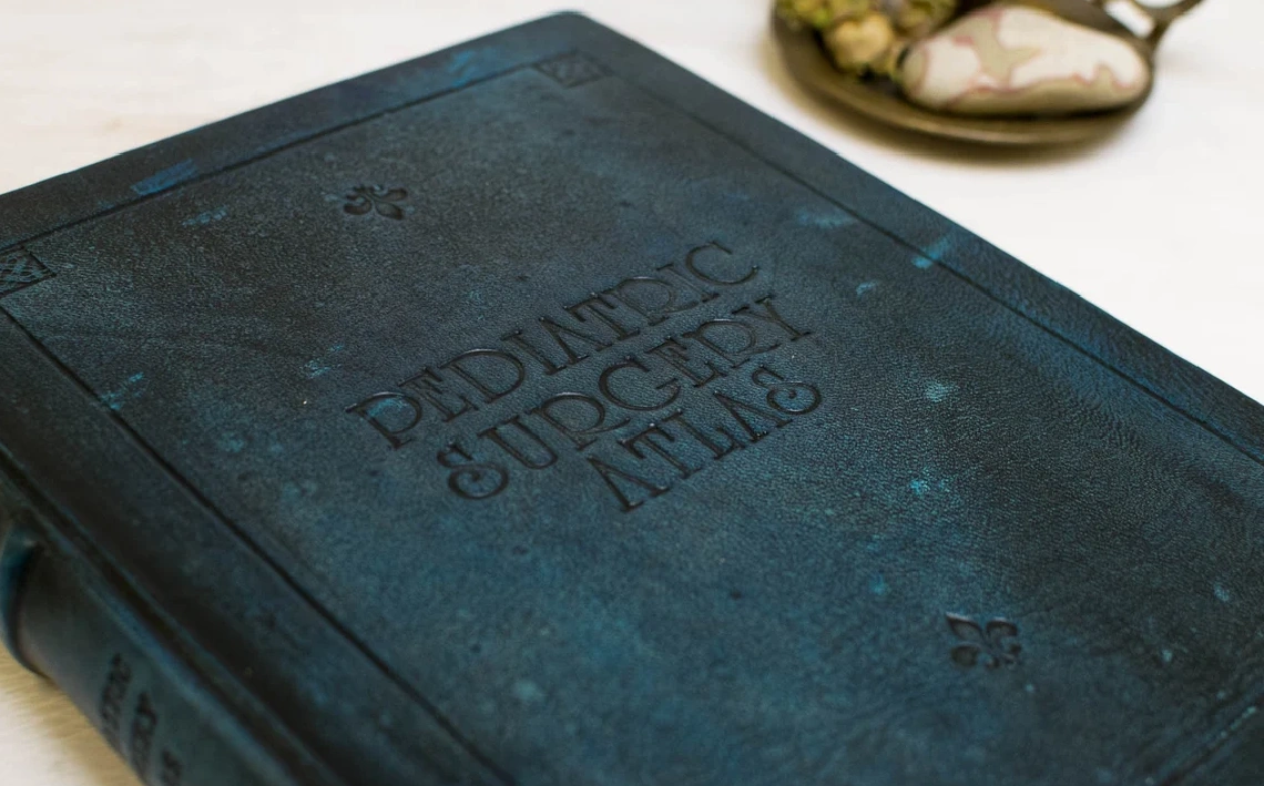 Libro de firmas, cuaderno grande en piel, Aqua Tacita3