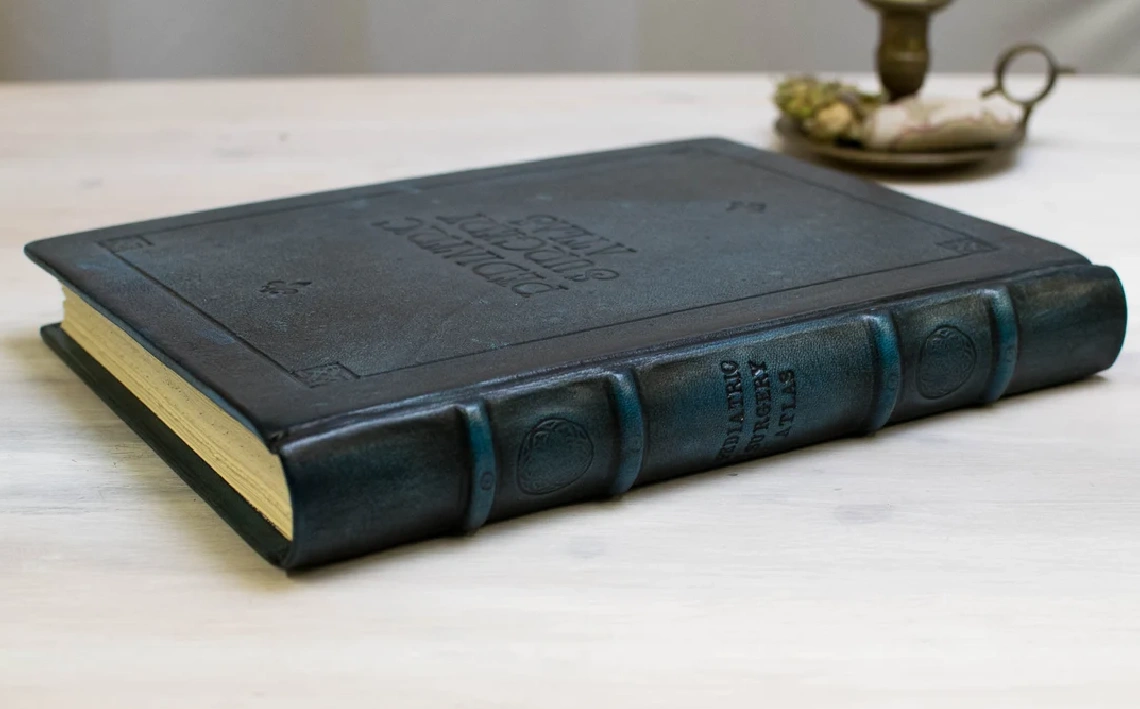 Libro de firmas, cuaderno grande en piel, Aqua Tacita6